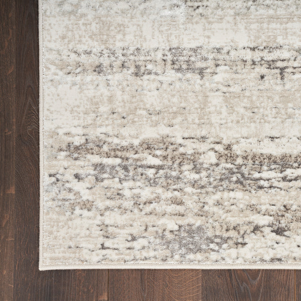 nourison glitz glz10 cream grey rug