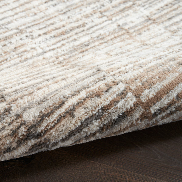 nourison sustainable trends sut06 ivory mocha rug
