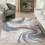 nourison astra machine washable asw15 ivory blue rug
