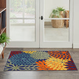 nourison aloha alh05 navy multicolor rug