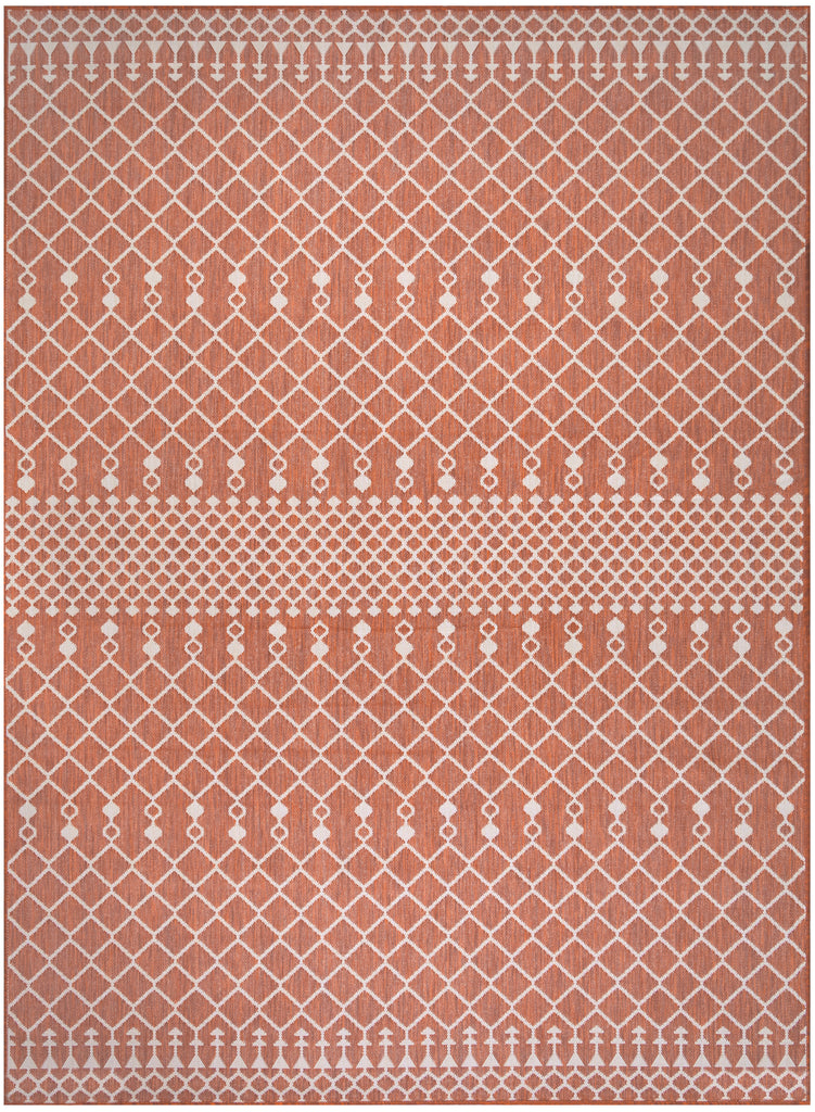 nourison positano pos02 terracotta rug