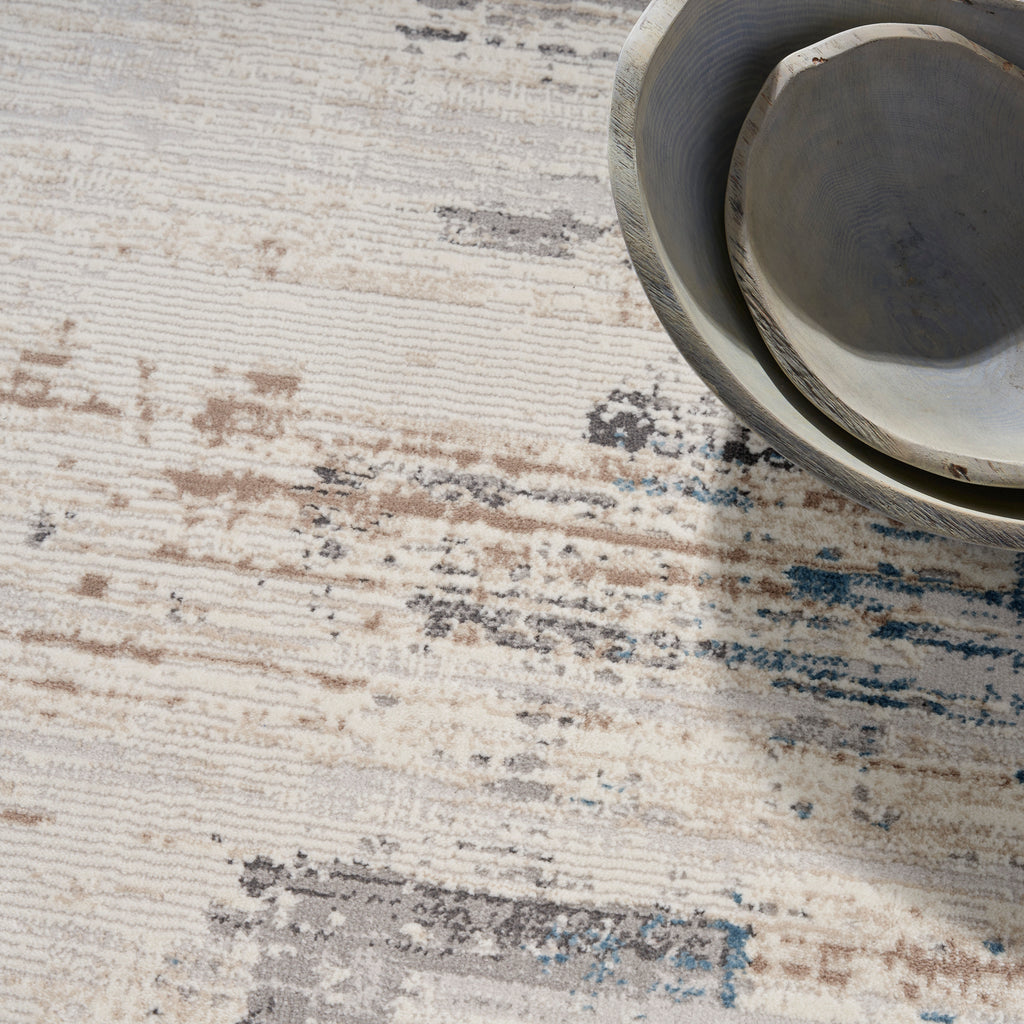 nourison ck022 infinity ifn06 ivory grey blue rug