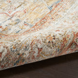 nourison sahar shr06 ivory rust rug