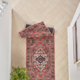 nourison grand washables grw03 rust multicolor rug