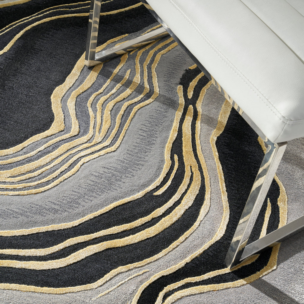 nourison prismatic prs31 charcoal grey rug