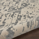 nourison silk shadows sha19 ivory grey rug