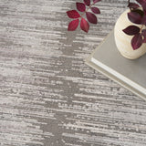 nourison abstract hues abh03 grey white rug