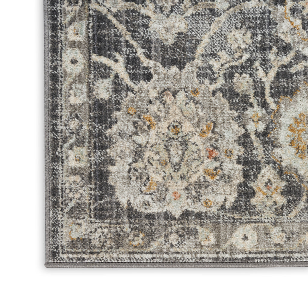 nourison oushak home ous01 charcoal rug