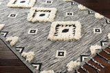 Hauteloom Gardner GRDIR Black Woven/Flatwoven Wool Rug
