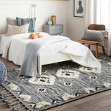 Hauteloom Gardner GRDIR Black Woven/Flatwoven Wool Rug