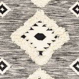 Hauteloom Gardner GRDIR Black Woven/Flatwoven Wool Rug