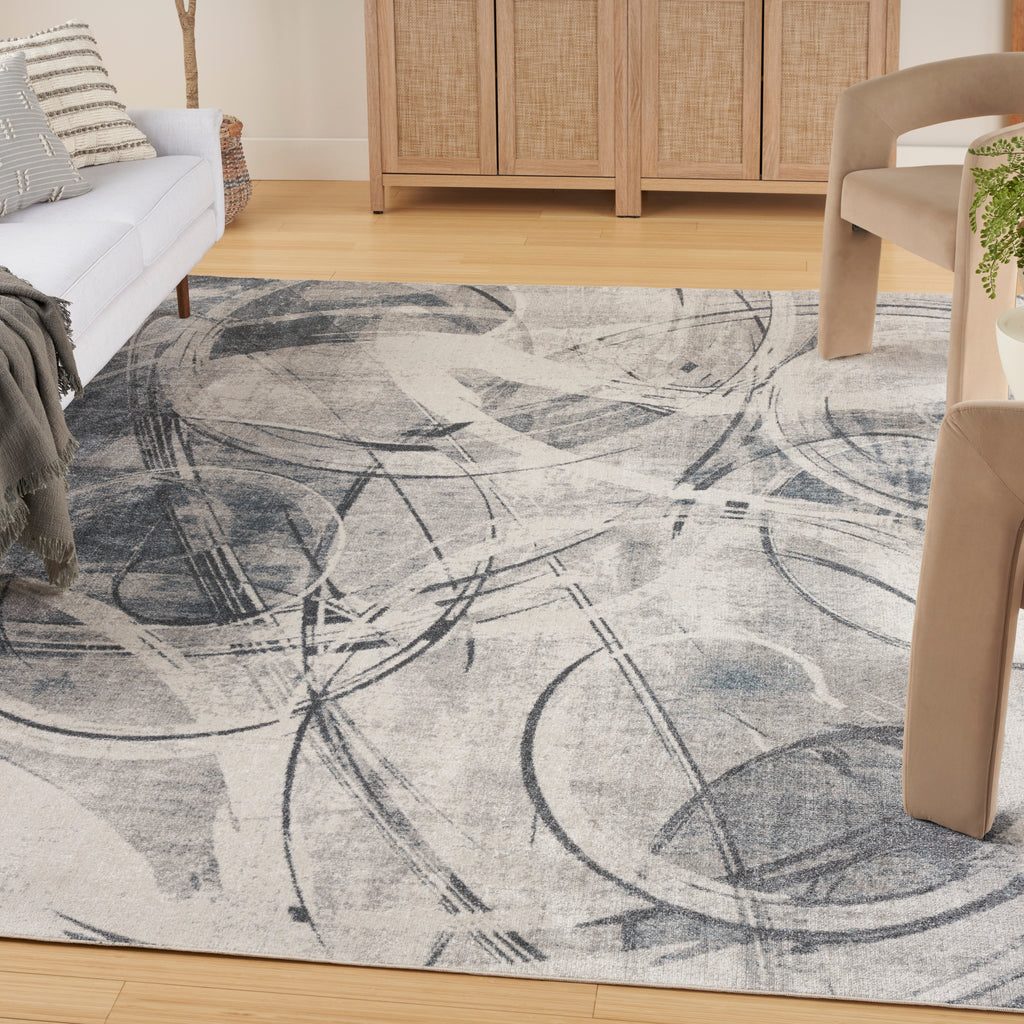 nourison astra machine washable asw14 silver blue rug
