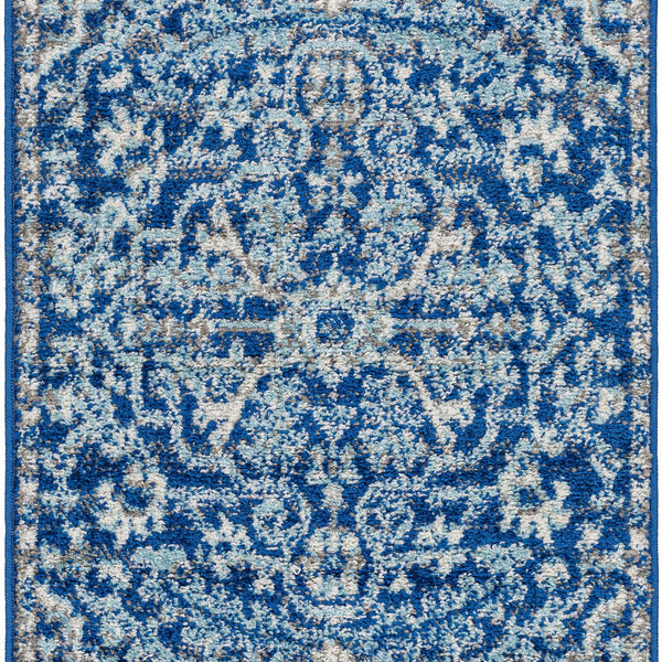 Hauteloom Grenora GREN Teal Machine Made Polypropylene Rug