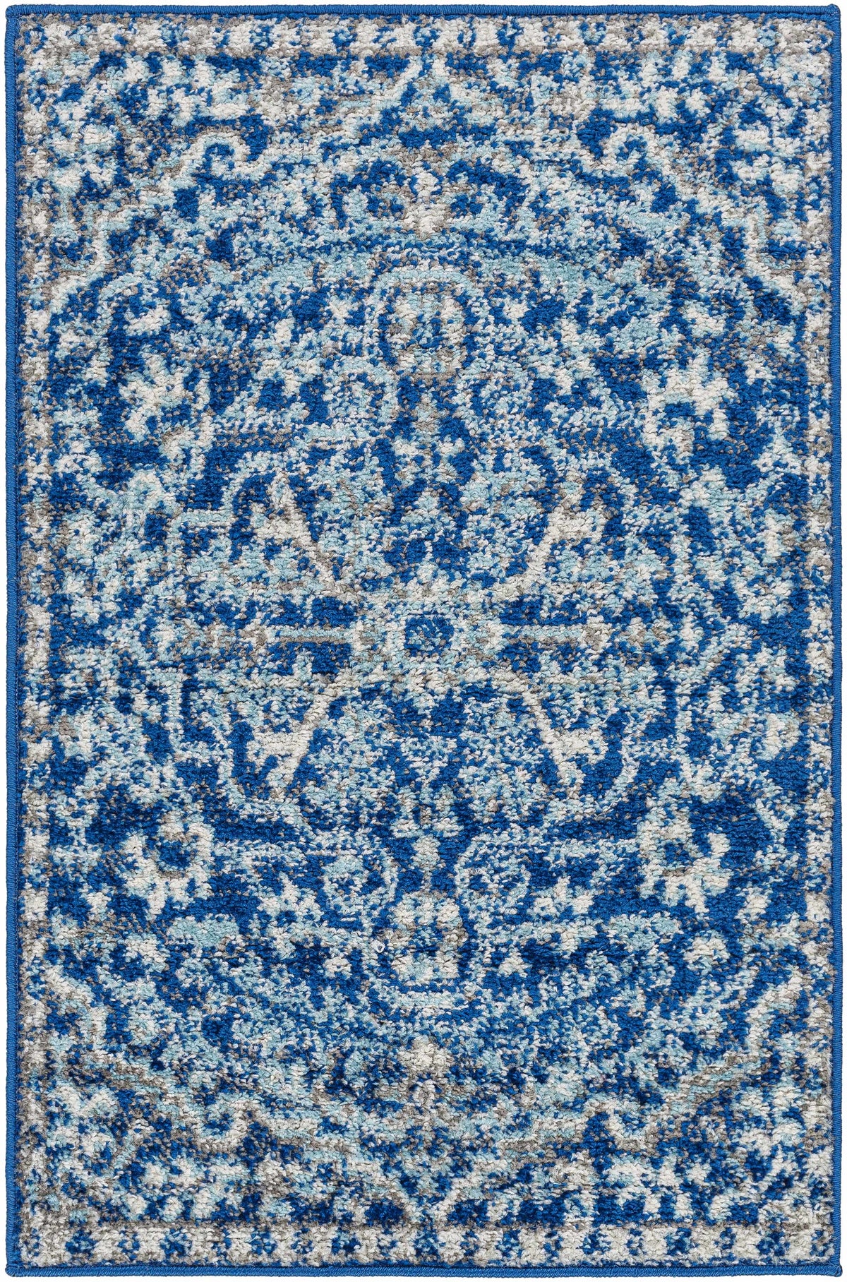 Hauteloom Grenora GREN Teal Machine Made Polypropylene Rug