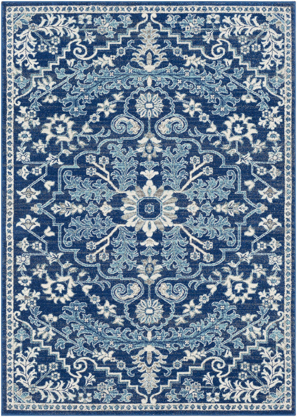 Hauteloom Grenora GREN Teal Machine Made Polypropylene Rug