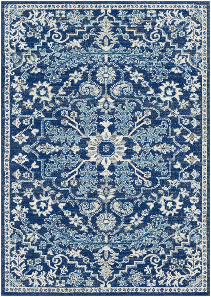 Hauteloom Grenora GREN Teal Machine Made Polypropylene Rug