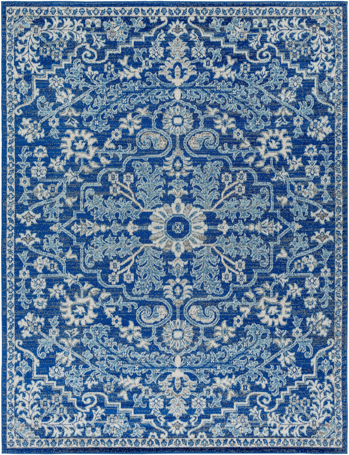Hauteloom Grenora GREN Teal Machine Made Polypropylene Rug
