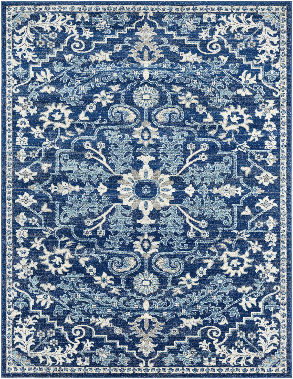 Hauteloom Grenora GREN Teal Machine Made Polypropylene Rug