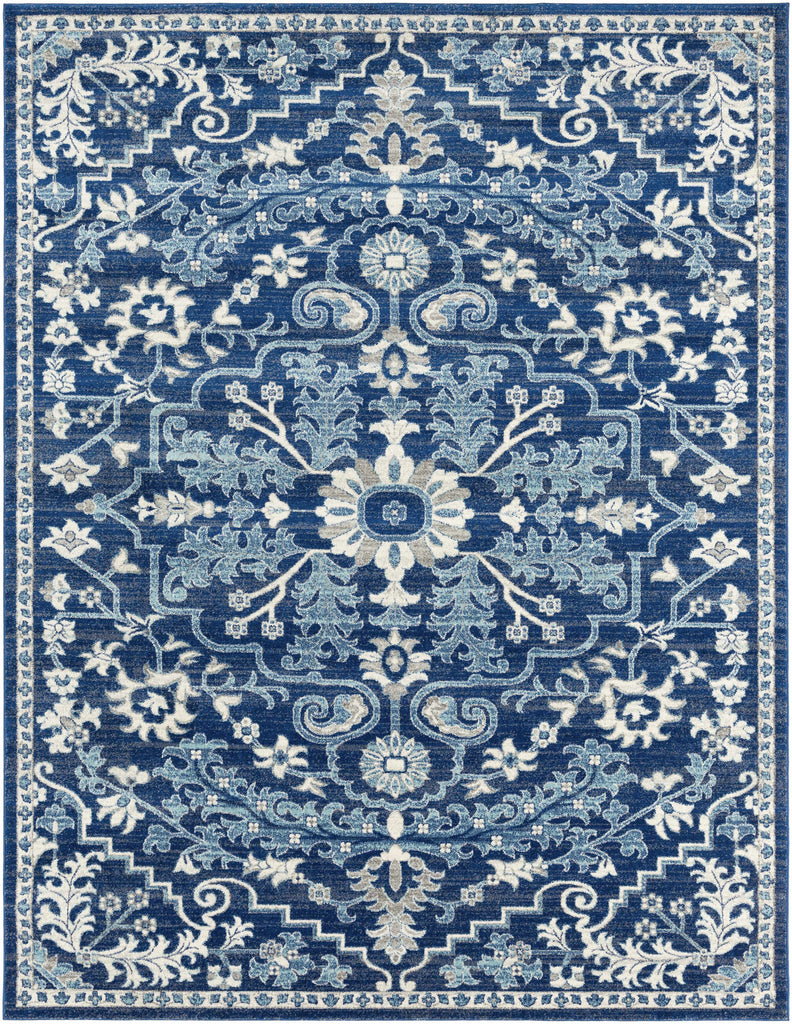Hauteloom Grenora GREN Teal Machine Made Polypropylene Rug