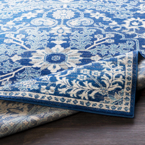Hauteloom Grenora GREN Teal Machine Made Polypropylene Rug