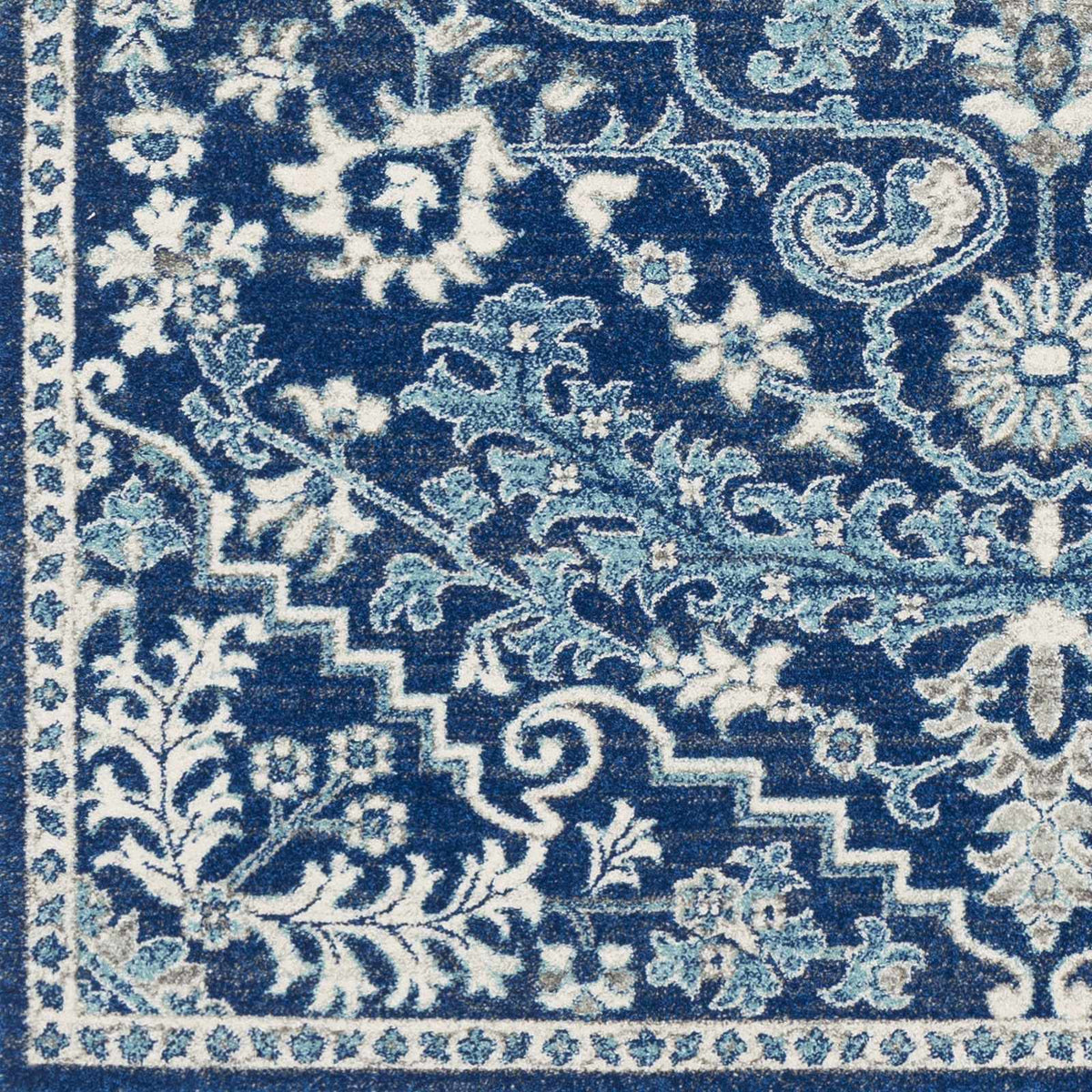 Hauteloom Grenora GREN Teal Machine Made Polypropylene Rug