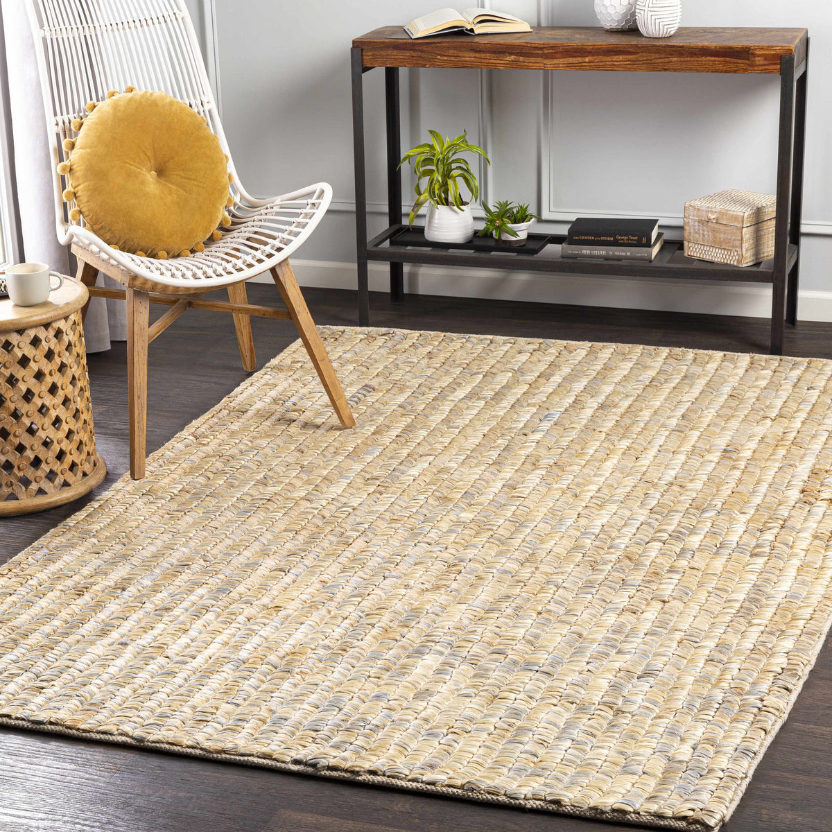 Hauteloom Gresford GRESF Beige Woven/Flatwoven Jute Rug