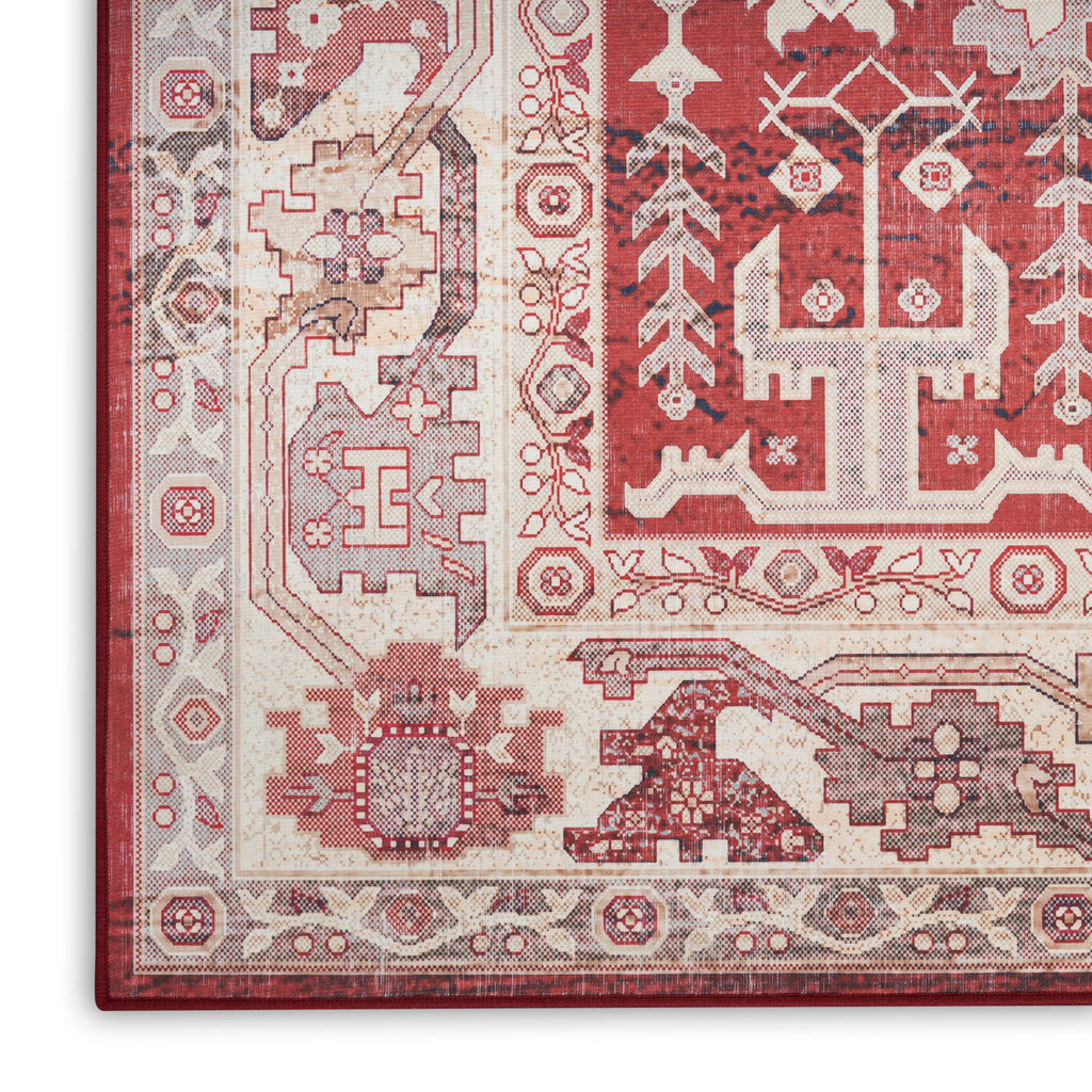 nourison vintage home vnh02 red rug