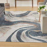 nourison astra machine washable asw15 ivory blue rug
