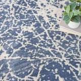 nourison exhale exl02 navy ivory rug