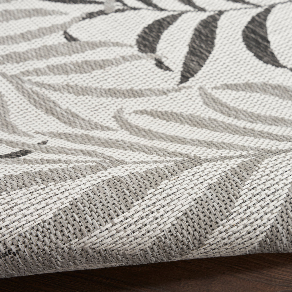 nourison garden oasis goa01 grey rug