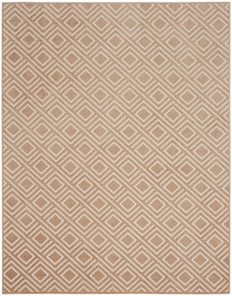 nourison care free caf03 brown rug