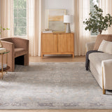 nourison infinite ift01 blue ivory rug