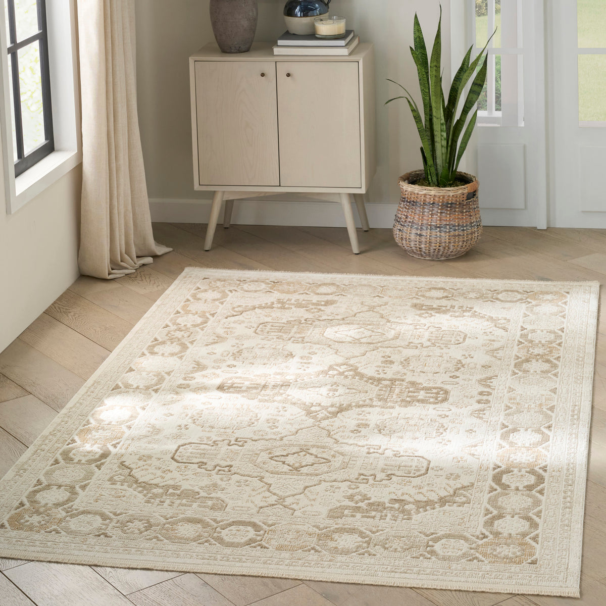 nourison pardis prd05 ivory beige rug