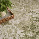 nourison astra machine washable asw12 ivory green rug
