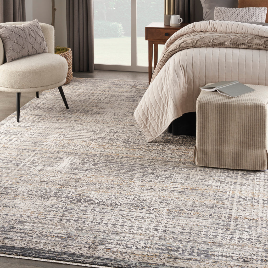 nourison lynx lnx05 ivory slate rug