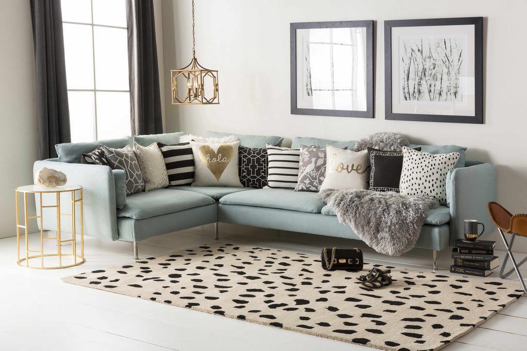 Hauteloom Guiseley GUI Black Hand Tufted Wool Rug