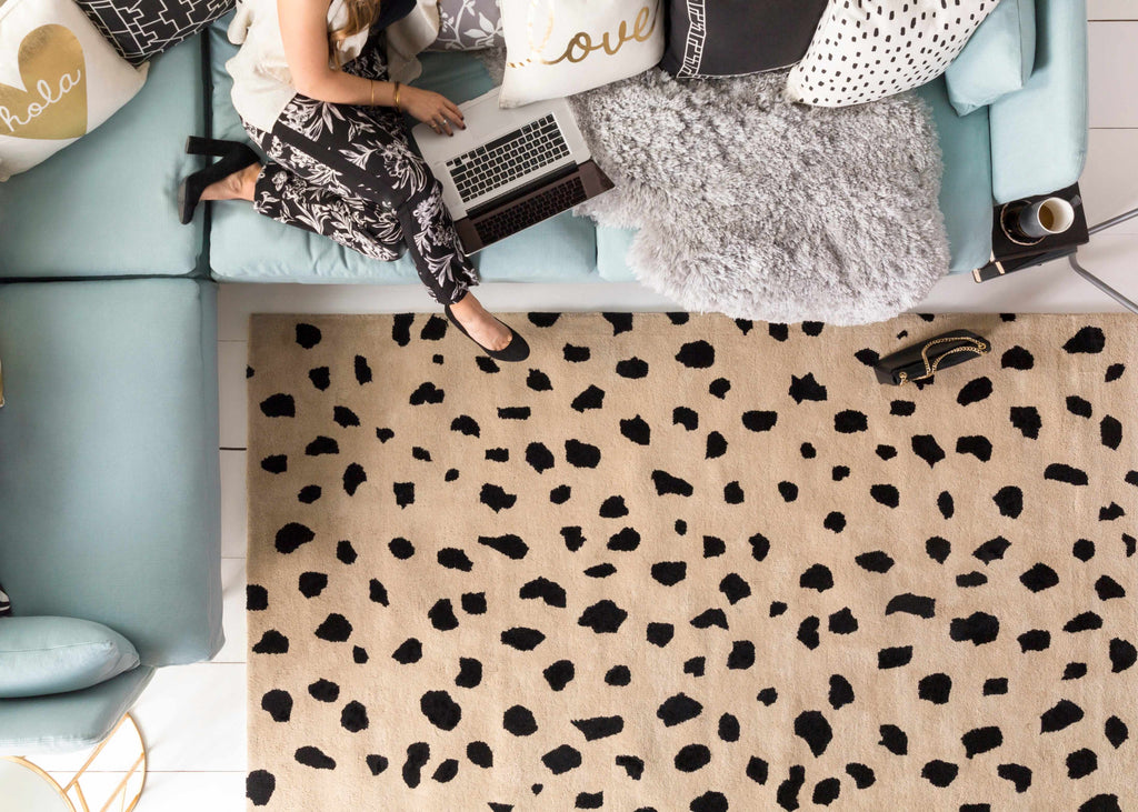 Hauteloom Guiseley GUI Black Hand Tufted Wool Rug