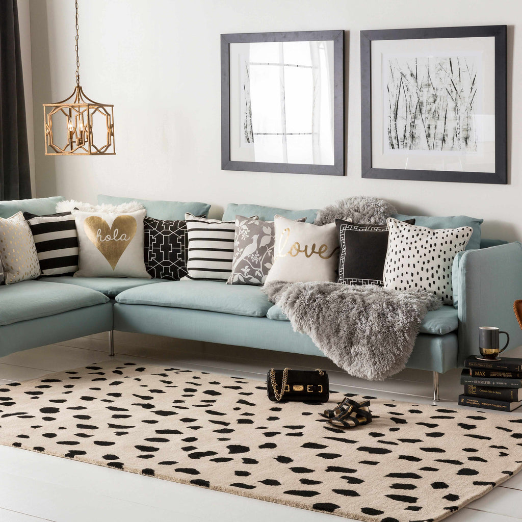 Hauteloom Guiseley GUI Black Hand Tufted Wool Rug