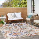 nourison aloha alh17 ivory blue rug