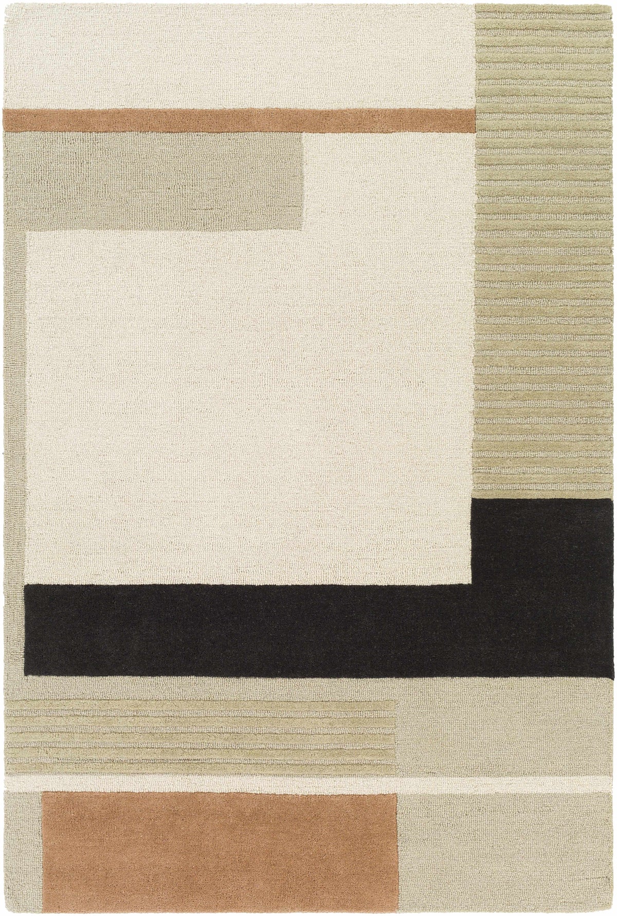 Hauteloom Gungahlin GUNG Black Hand Tufted Wool Rug