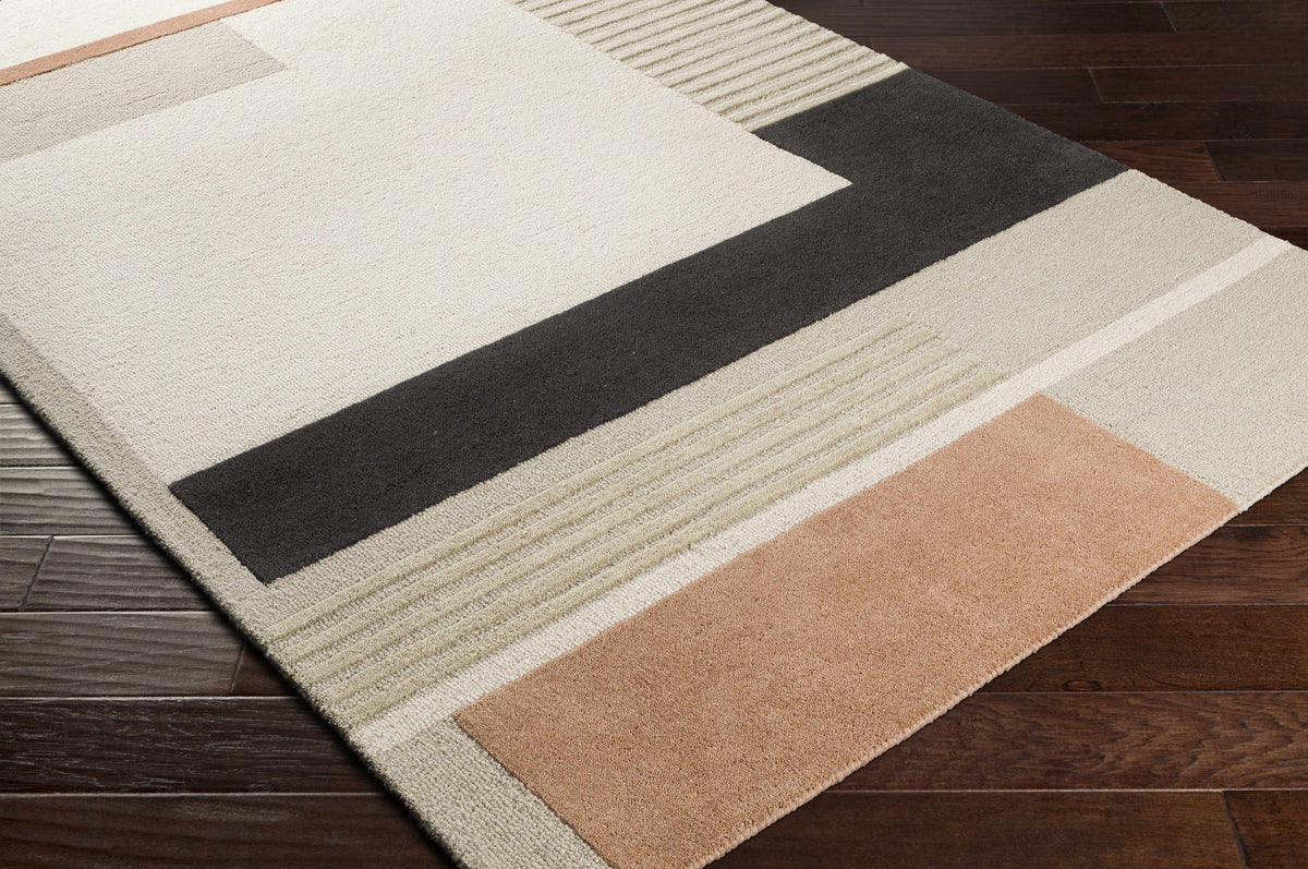 Hauteloom Gungahlin GUNG Black Hand Tufted Wool Rug
