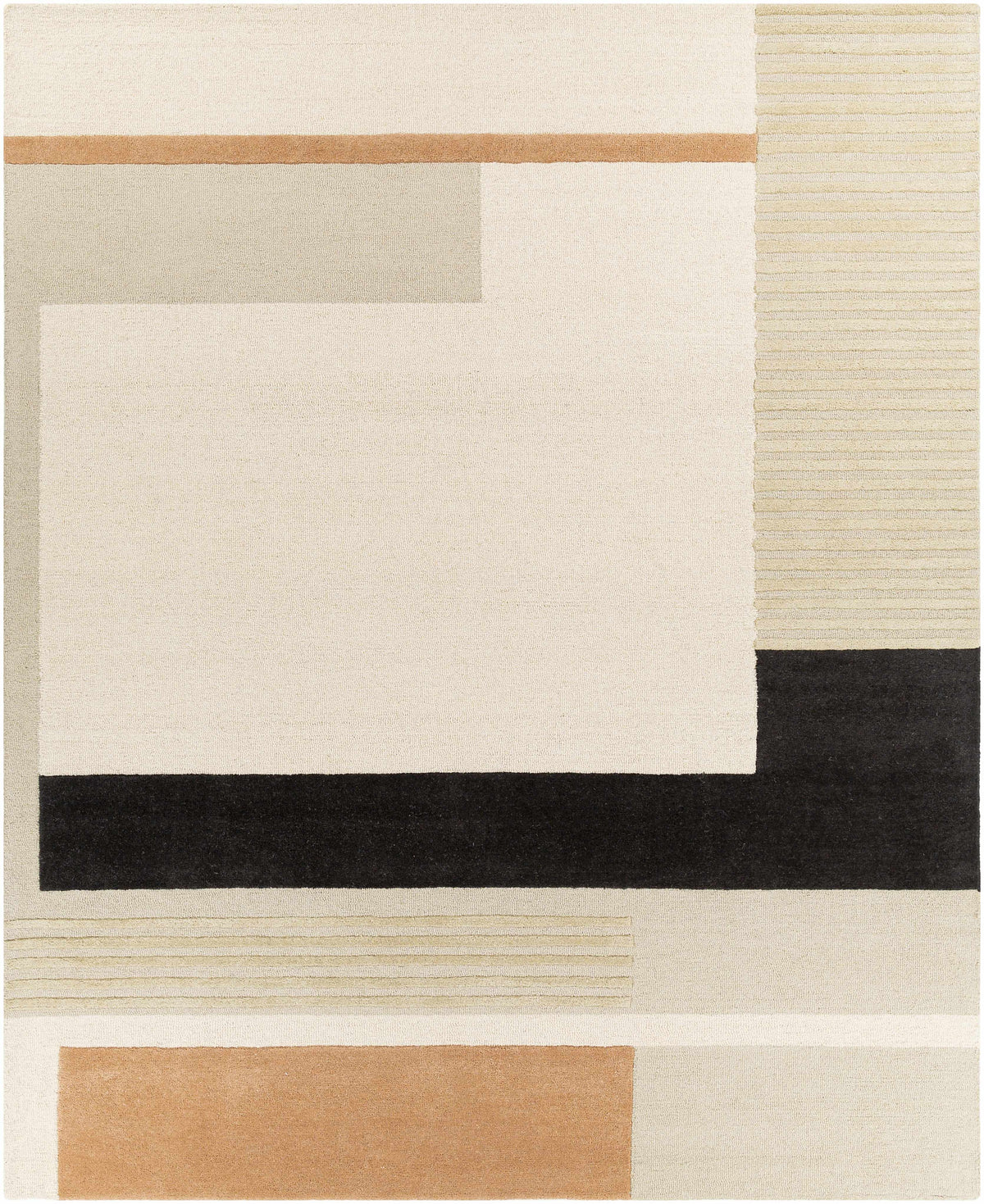 Hauteloom Gungahlin GUNG Black Hand Tufted Wool Rug