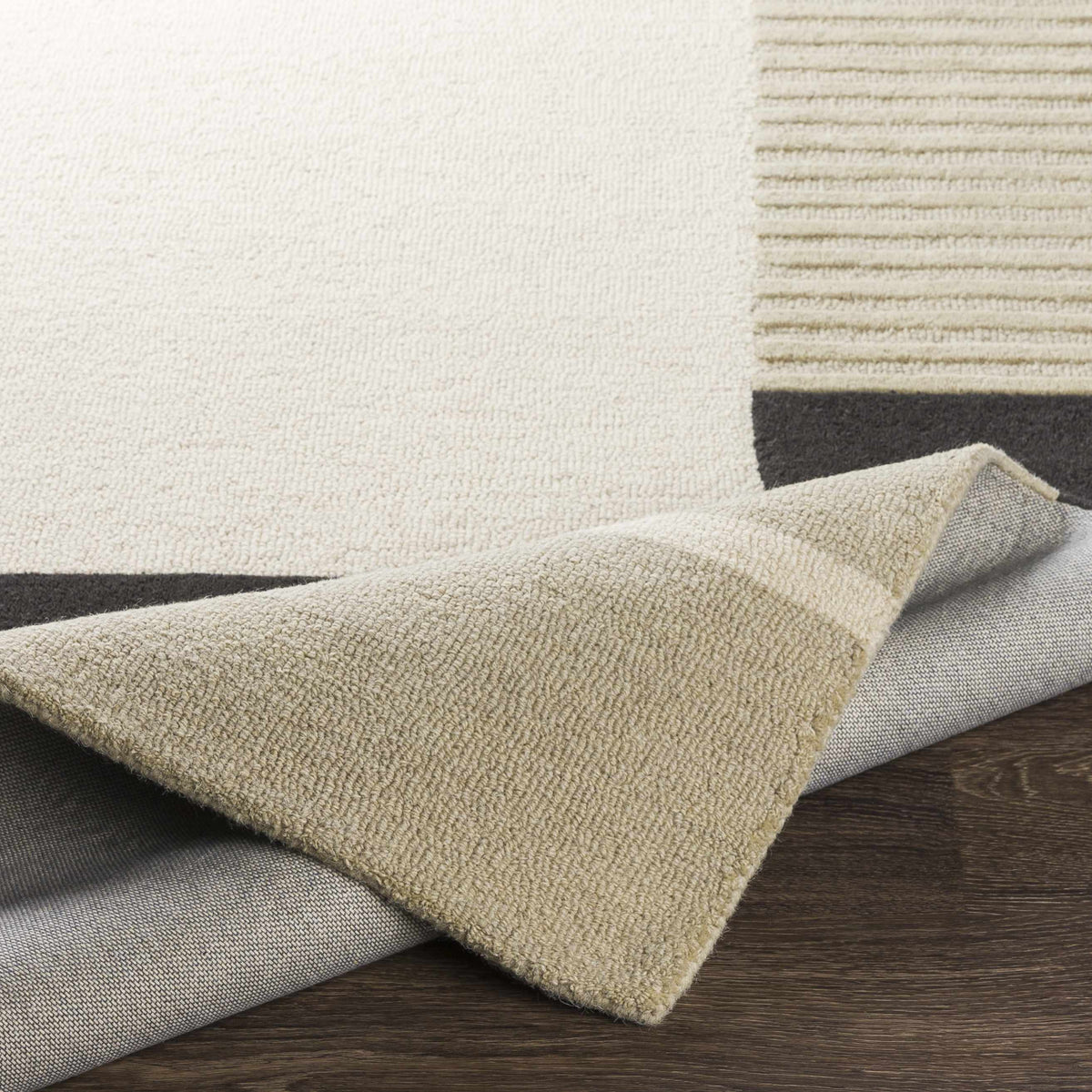 Hauteloom Gungahlin GUNG Black Hand Tufted Wool Rug