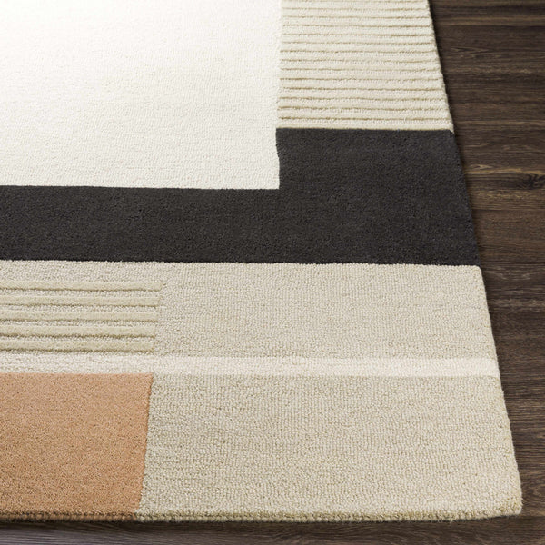 Hauteloom Gungahlin GUNG Black Hand Tufted Wool Rug