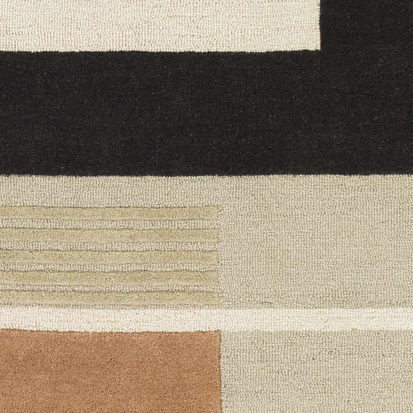 Hauteloom Gungahlin GUNG Black Hand Tufted Wool Rug