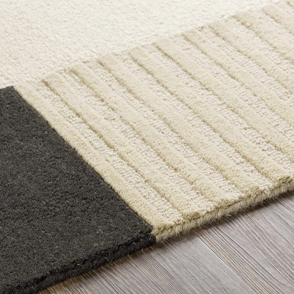 Hauteloom Gungahlin GUNG Black Hand Tufted Wool Rug