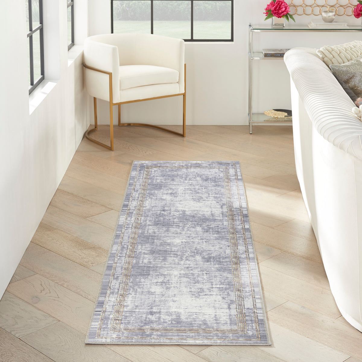 nourison daydream ddr03 silver rug