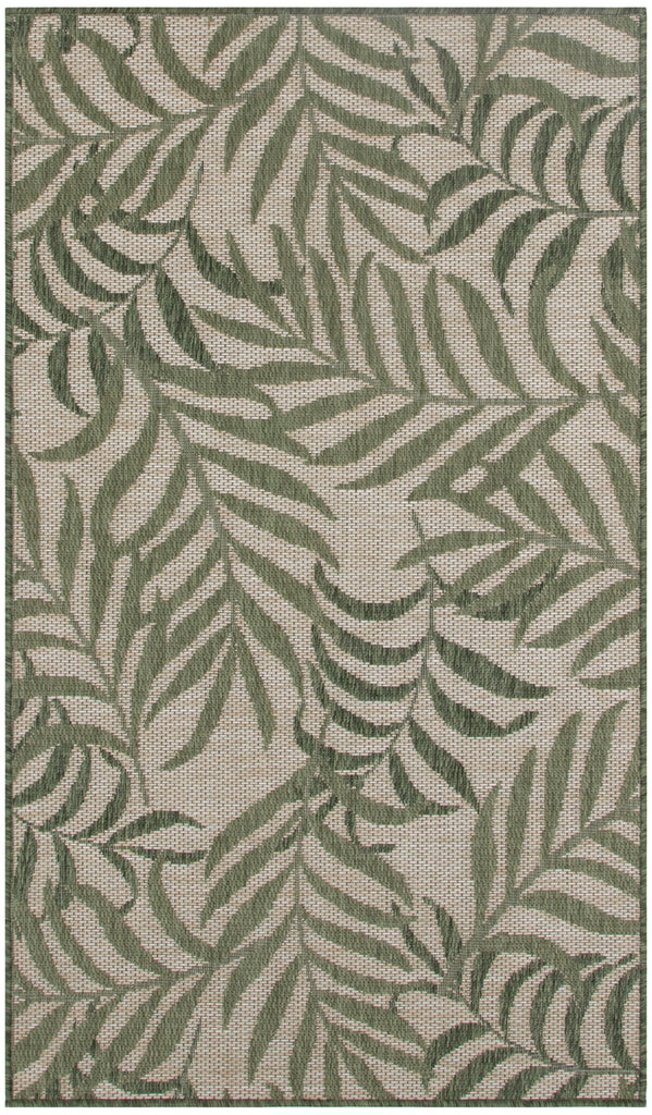 nourison garden oasis goa01 ivory green rug