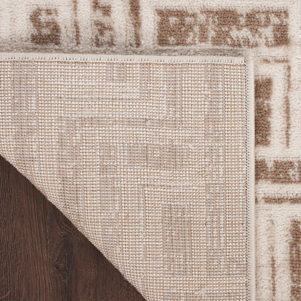 nourison serenity home srh04 mocha ivory rug