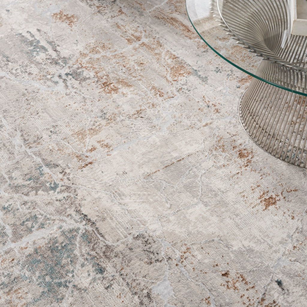 nourison glitz glz23 grey multicolor rug